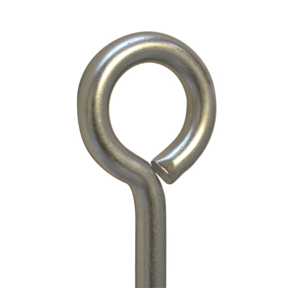 10PC 1/2″ x 8″ SS Forge Style Marine Wire Turned Eye Bolt Nut Washers 250 Lb Cap