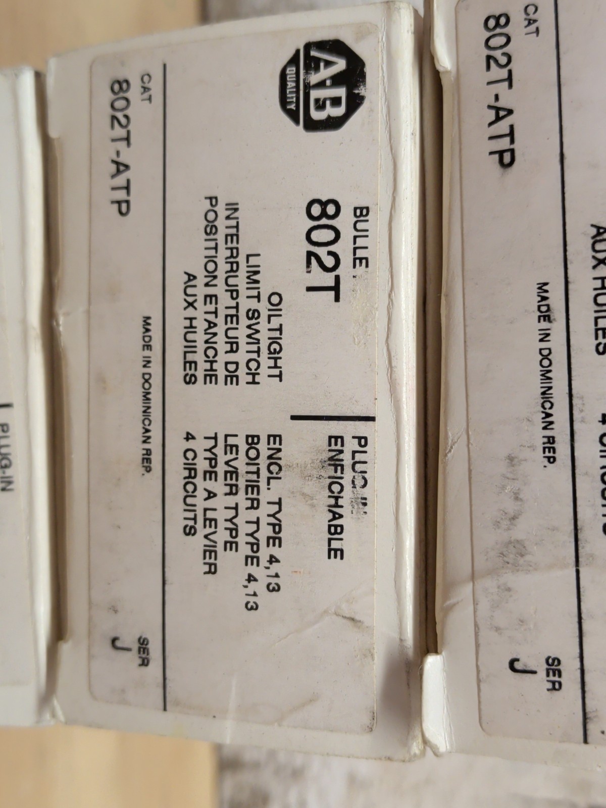 Allen Bradley 802T-ATP Oiltight Limit Switch Type 4/13 New In Box AB