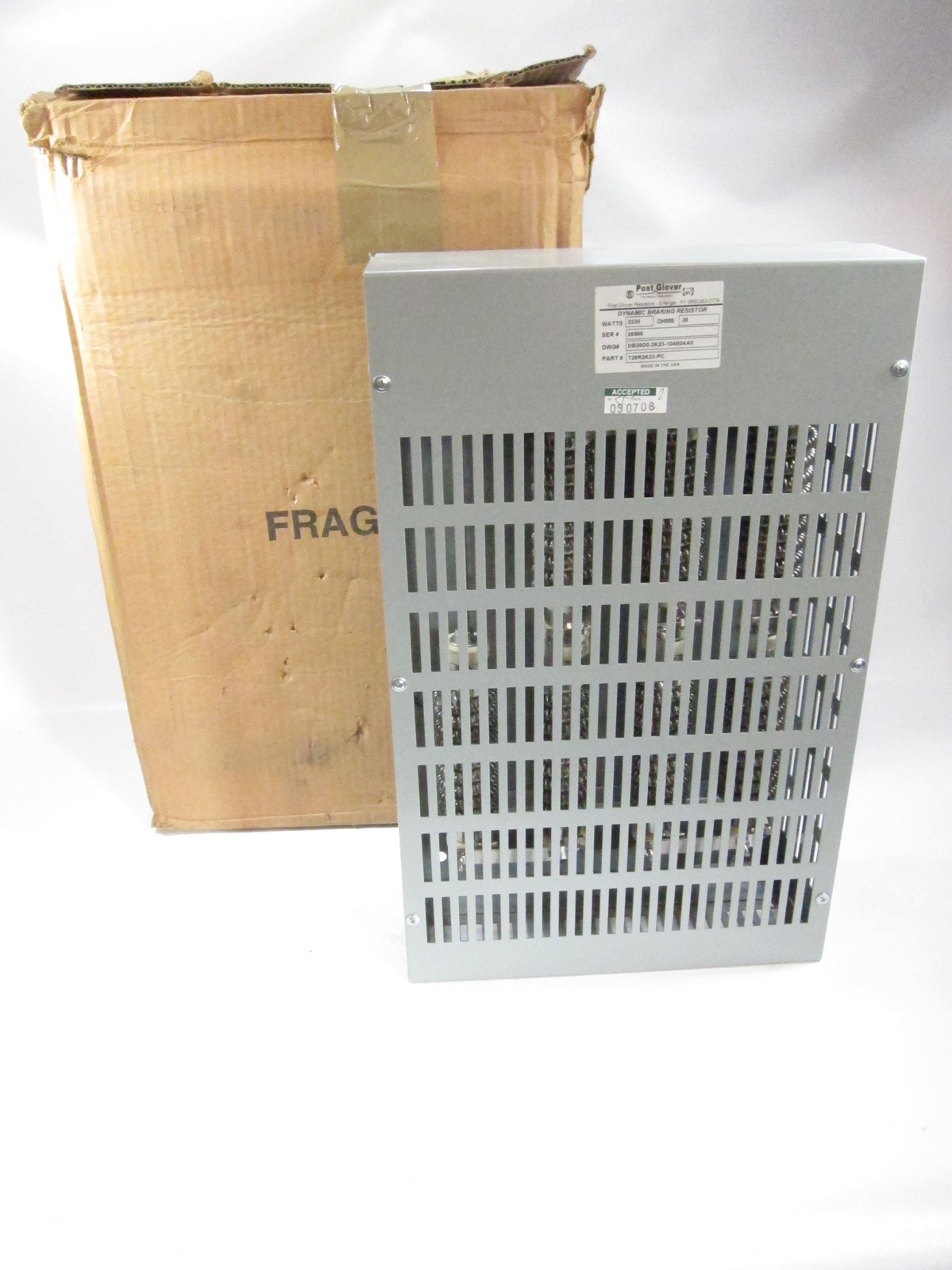 New Post Glover T28R2K23-PC Dynamic Braking Resistor DB28D0-2K23-104E0AA0