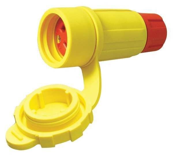 Ericson 2410-CW6P-AM Locking Connector, L5-20R, 20 A, 125V AC, Single