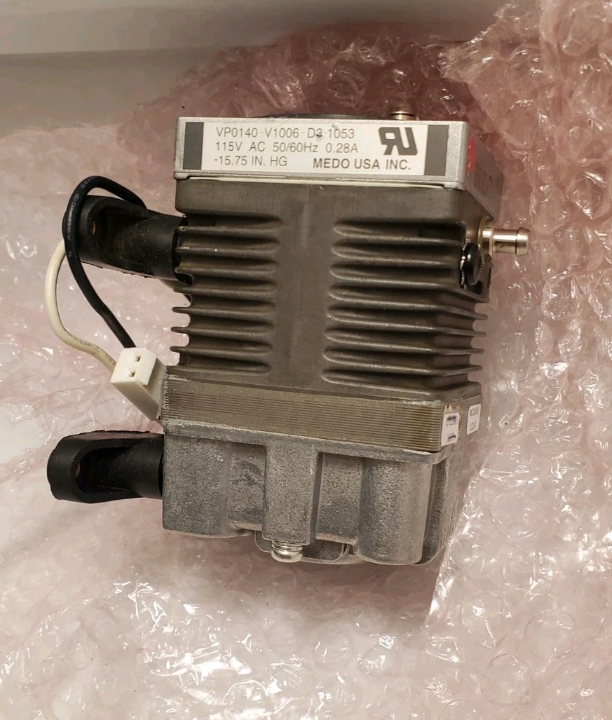 MEDO USA INC vacuum pump VP0140-V1006-D3-1053 115VAC 15.75 IN.HG. SAVE SHIP FREE