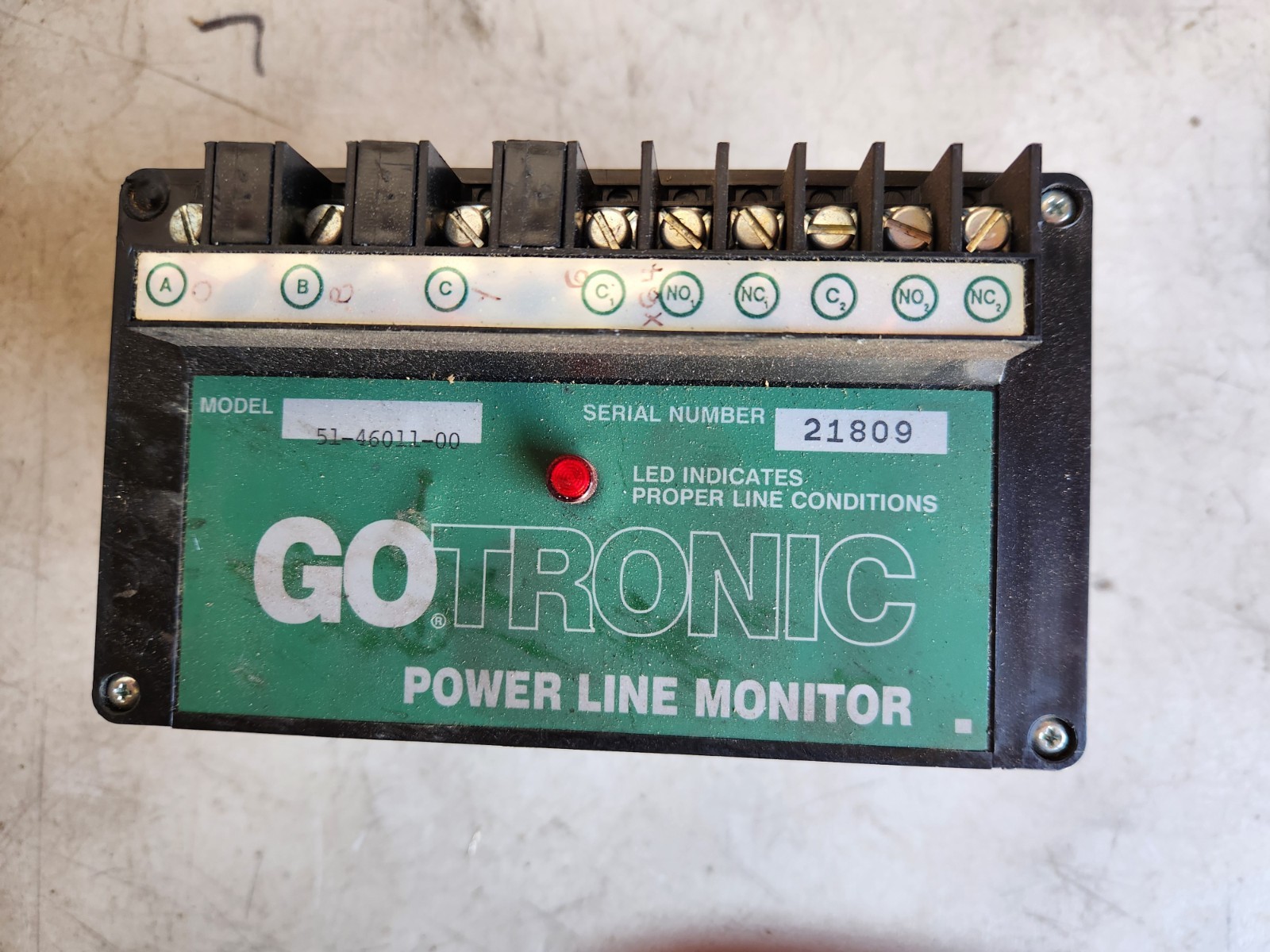 Go General Equipment 51-46011-00 Power Line Monitor