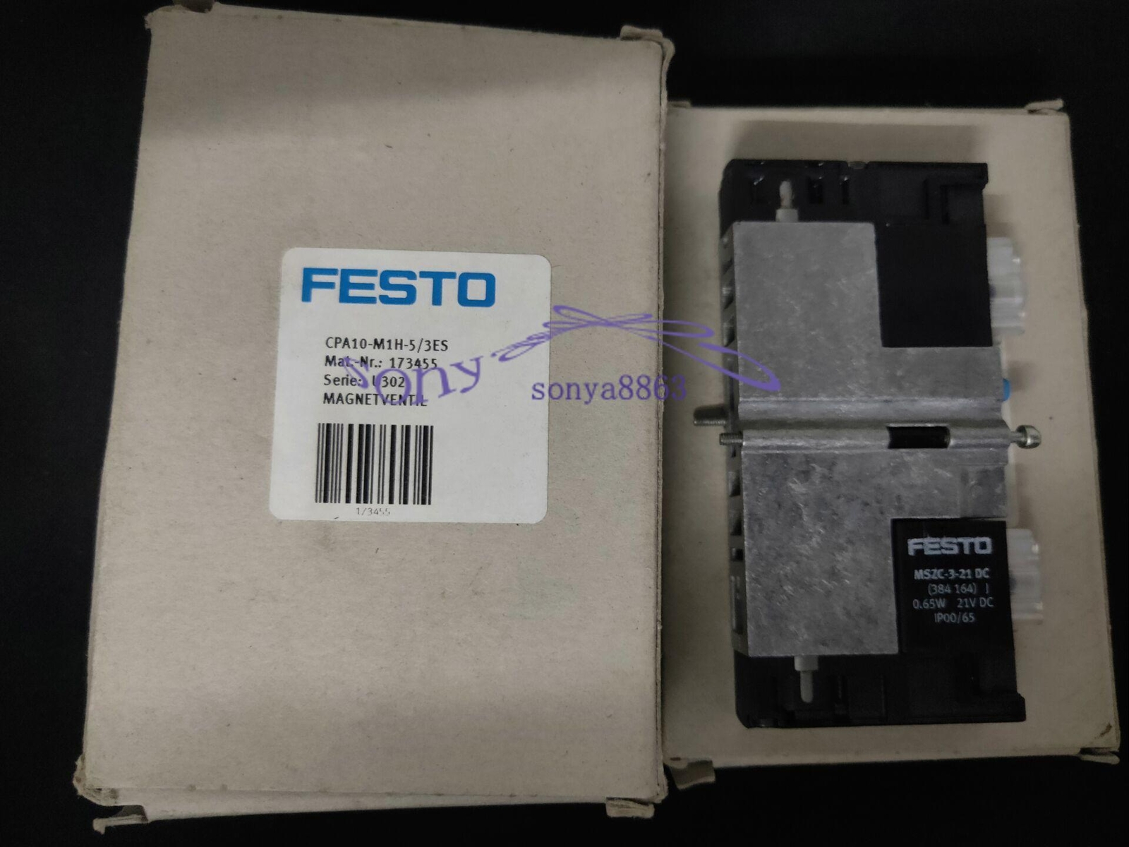 1PCS NEW FESTO CPA10-M1H-5/3-ES 173455 solenoid valve