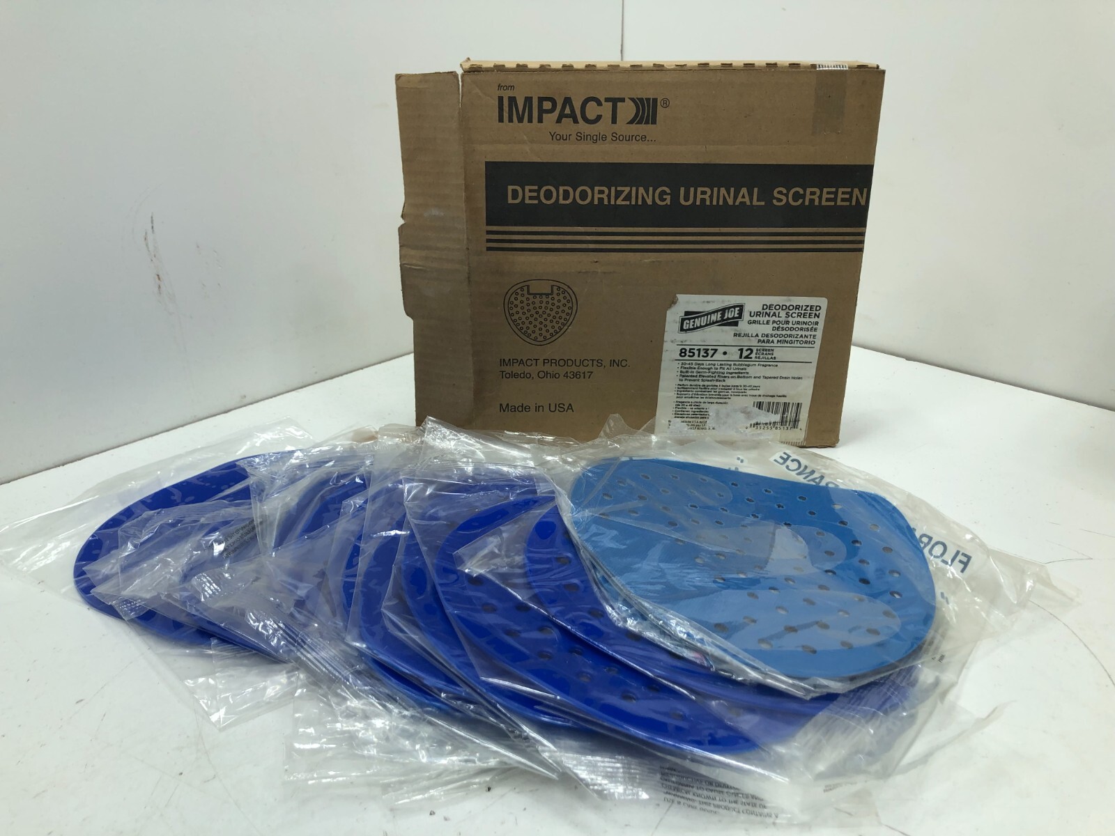 (QTY.23) IMPACT / FRESH PRODUCTS 85137 / 3WDS-F-010I060M-02 URINAL SCREENS