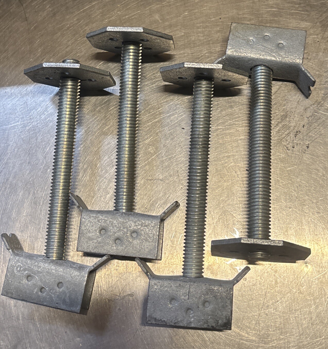 4 Pack) Grating Fasteners Gm 1/2×5 Grating Mount 1/2”threaded Stud, Carbon Steel