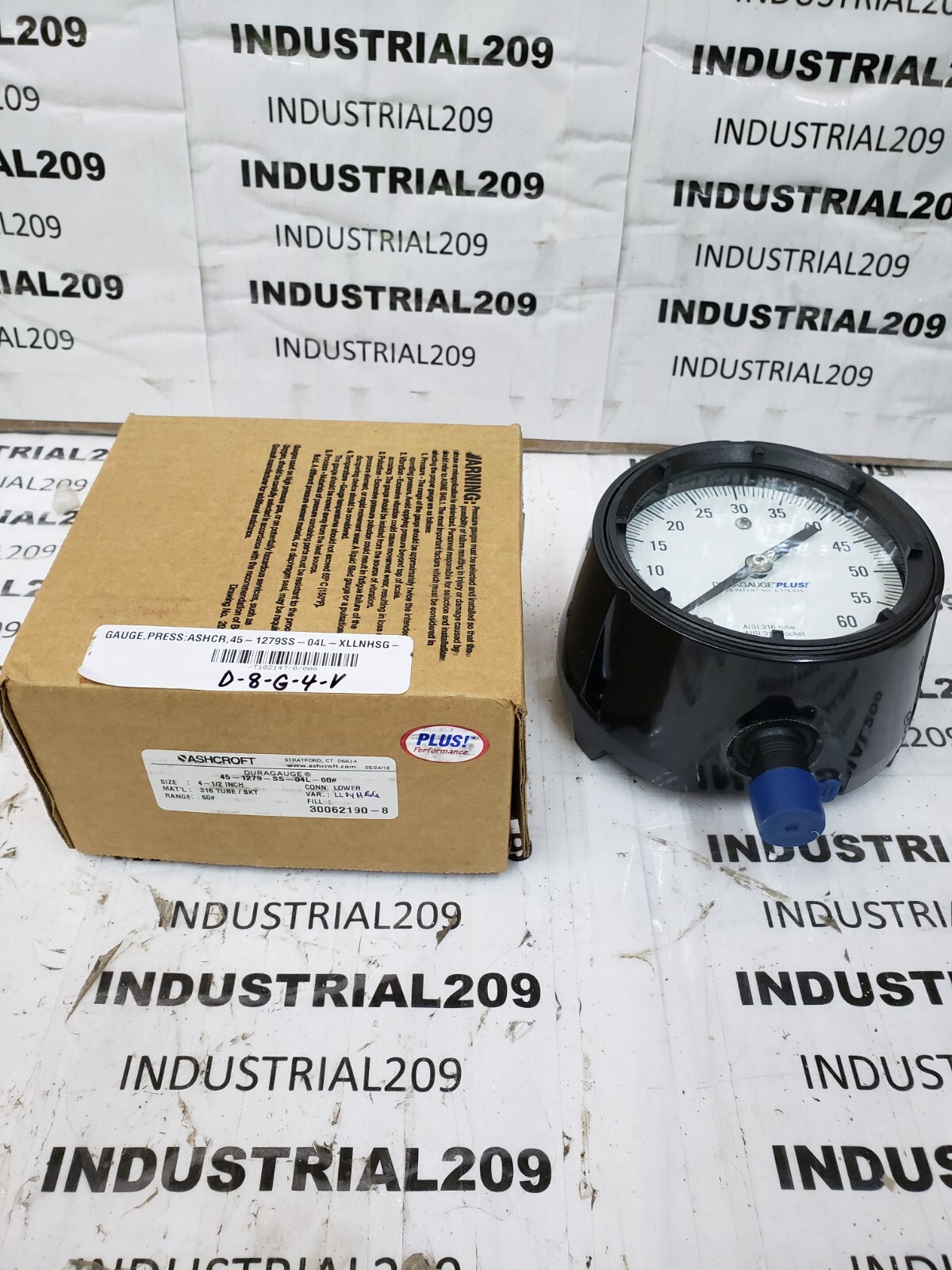 ASHCROFT 45-1279-SS-04L-60# DURAGAUGE