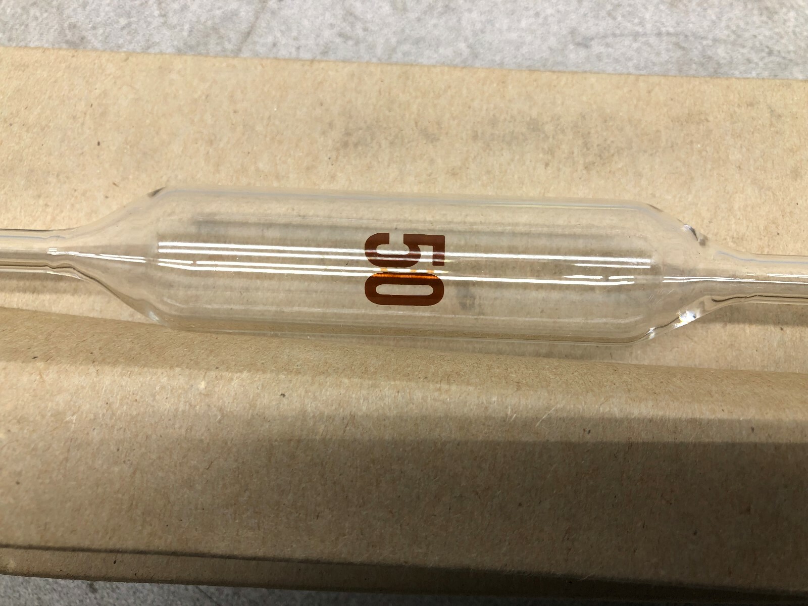 NEW IN BOX OF 6 KIMBLE SAFE-GUARD 50 ML PIPET 37000