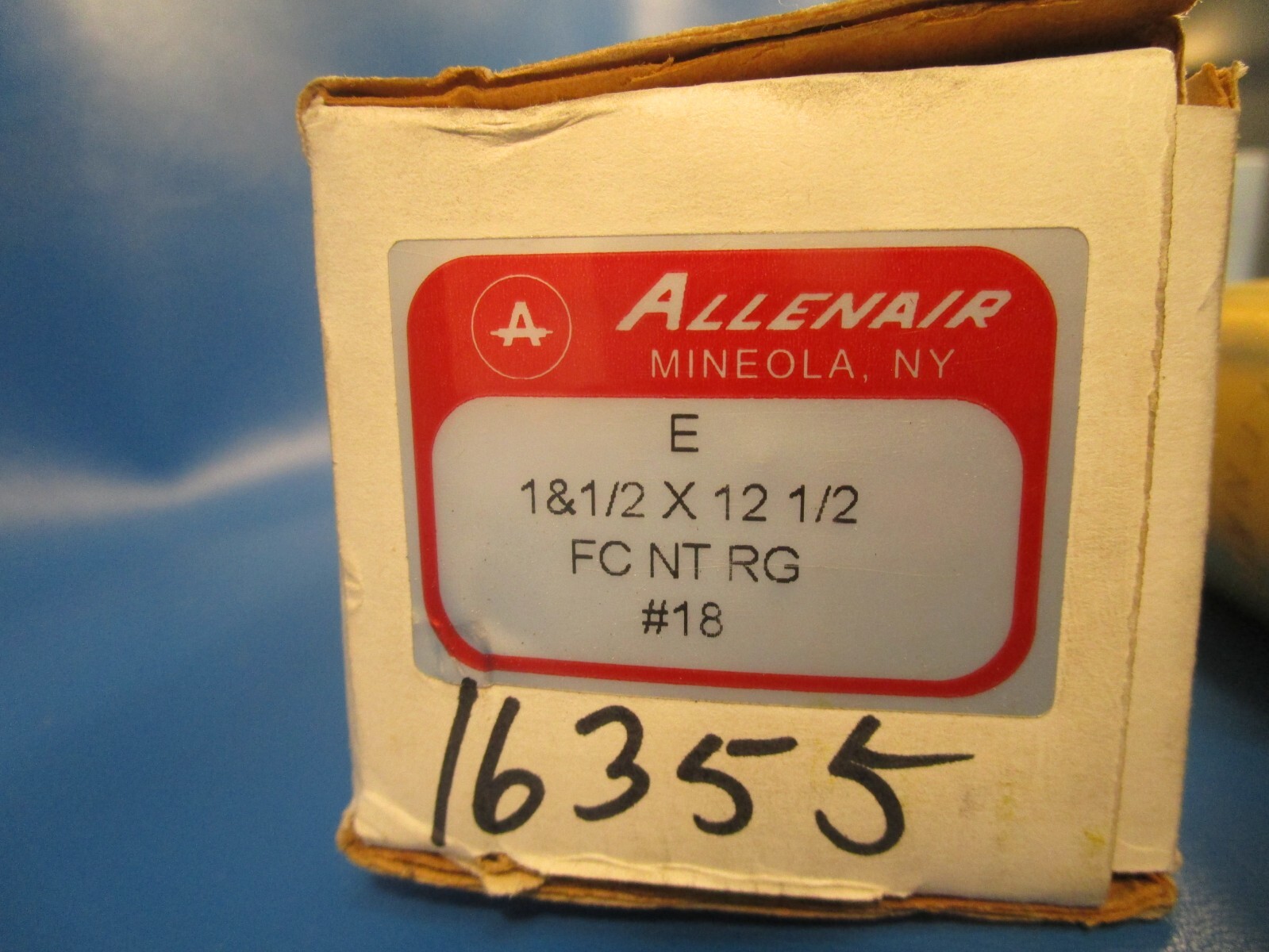 ALLENAIR E 1 1/2 X 12 1/2 FC NT RG, Air Cylinder 1-1/2″ Bore X 12″ Stroke