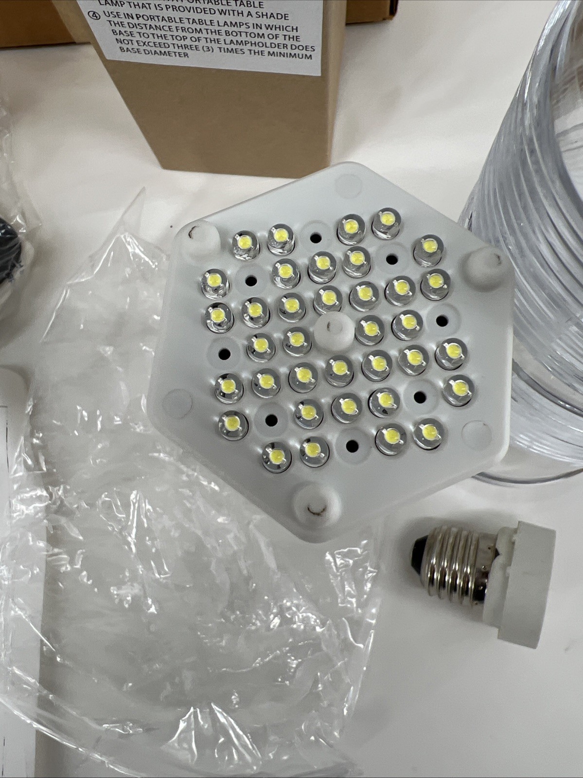 Kason LED Adapter Fixture Retrofit Kit 11806LED011, Clear White, 120V, 12 Watt