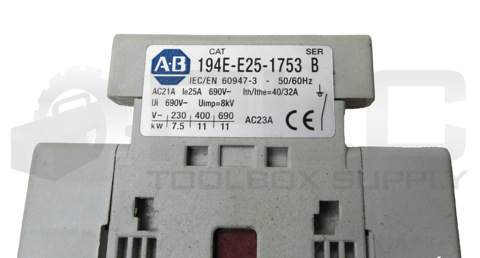 NEW ALLEN BRADLEY 194E-E25-1753-6N EMERGENCY SWITCH 25A 194E-E25-1753 *READ*