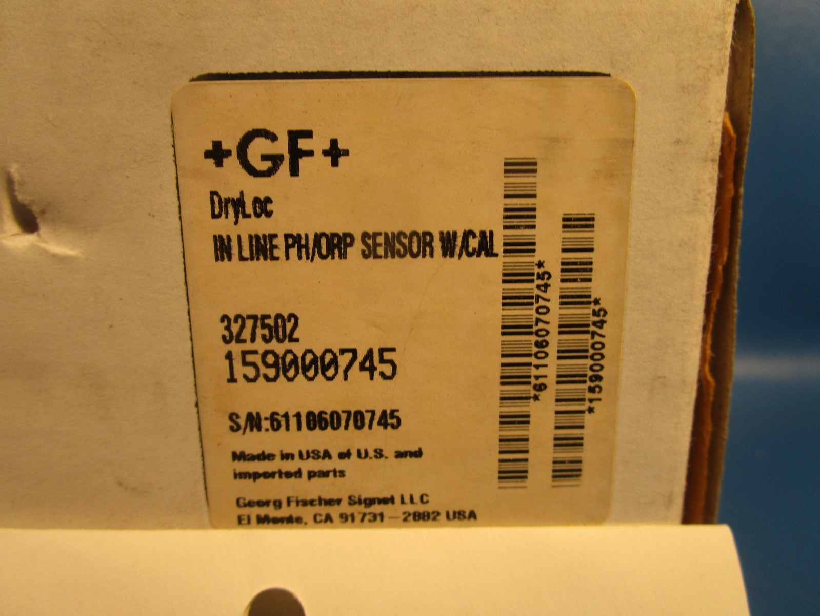 George Fischer 3-2750-2, Signet PH/ORP Sensor Transmitter +Wet-Tap Assembly