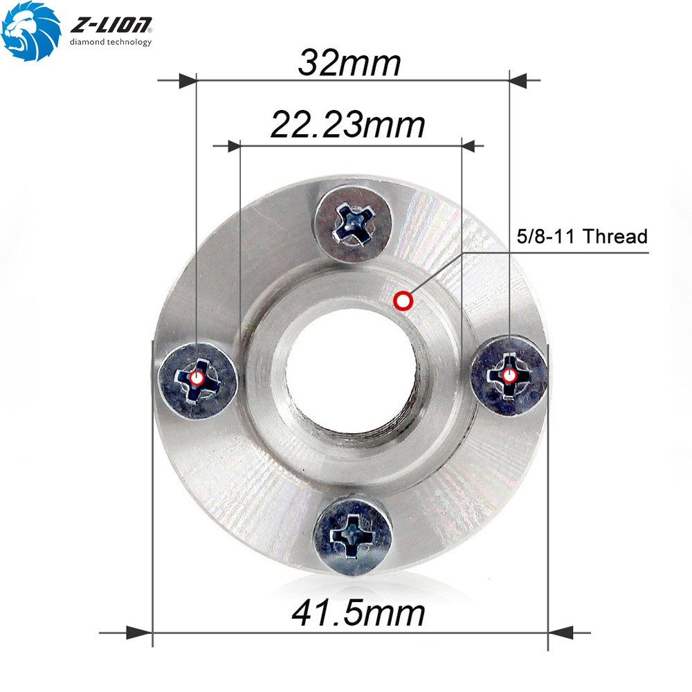 2PCS Angle Grinder Flange 5-8/11 22mm Fixed Aluminium Replacement Power Tools