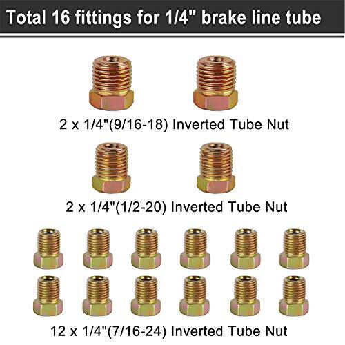 25 Ft. Of 1/4 3/16 Brake Line Tubing Kit Flexible Tube Roll 25 Ft 1/4 3/16