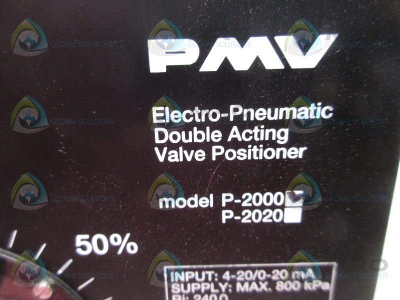 PMV P-2000 ELECTRO-PNEUMATIC DOUBLE ACTING VALVE POSITIONER NSMP