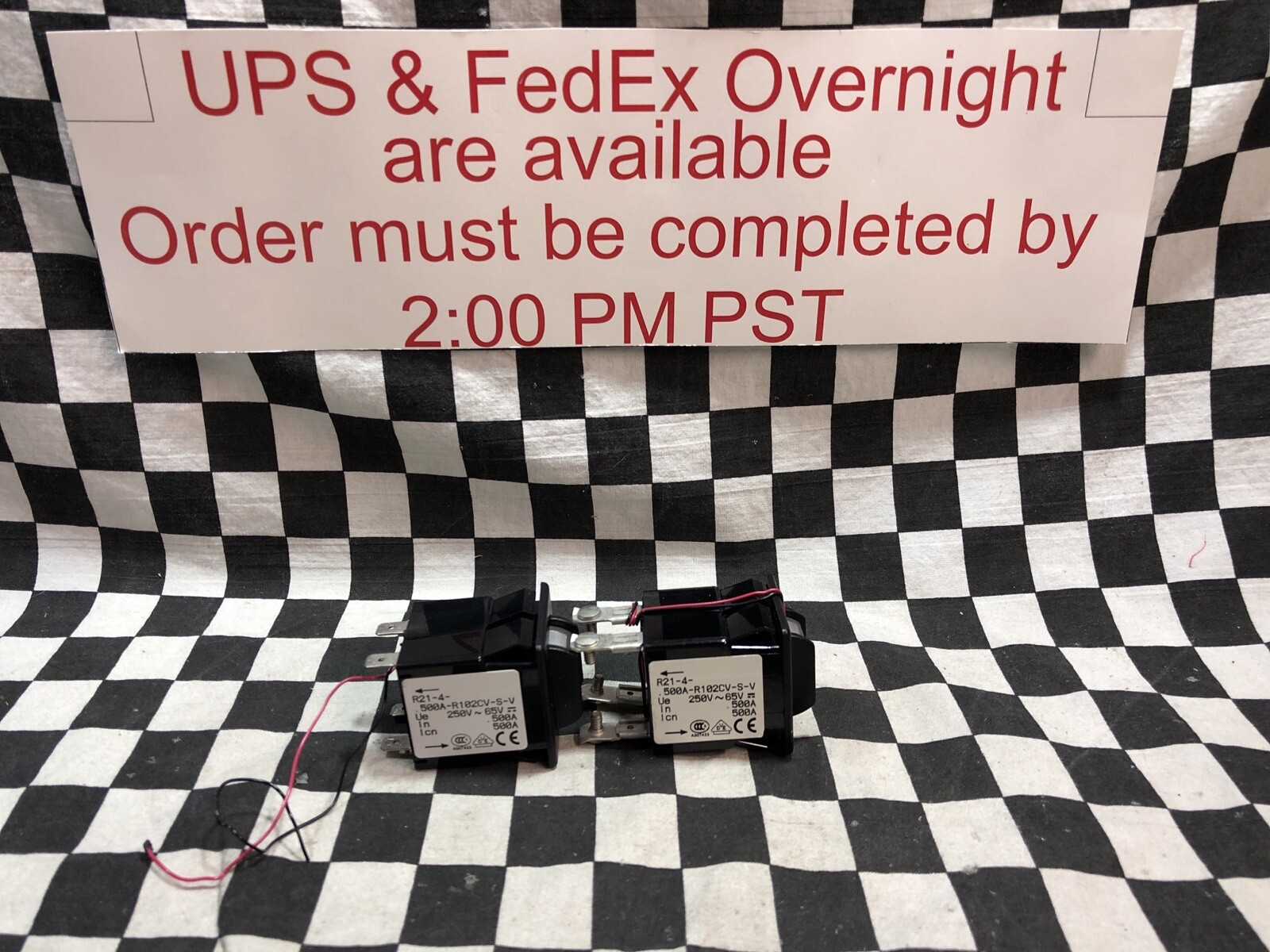 AIRPAX Circuit Breaker, R21-4-.500A-R102VC-S-V, LOT OF 2, SHIPSAMEDAY #141N8