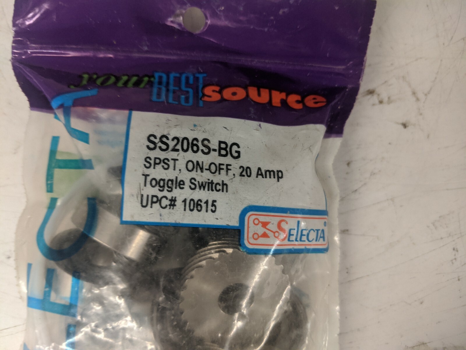 Selecta SS206S-BG, 20amp Toggle Switch