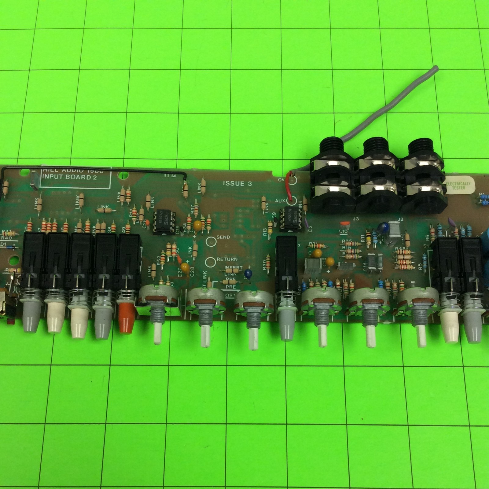 Hill MM1X Audio Mixer Input Board 2 Board (3 Port W/Aux)