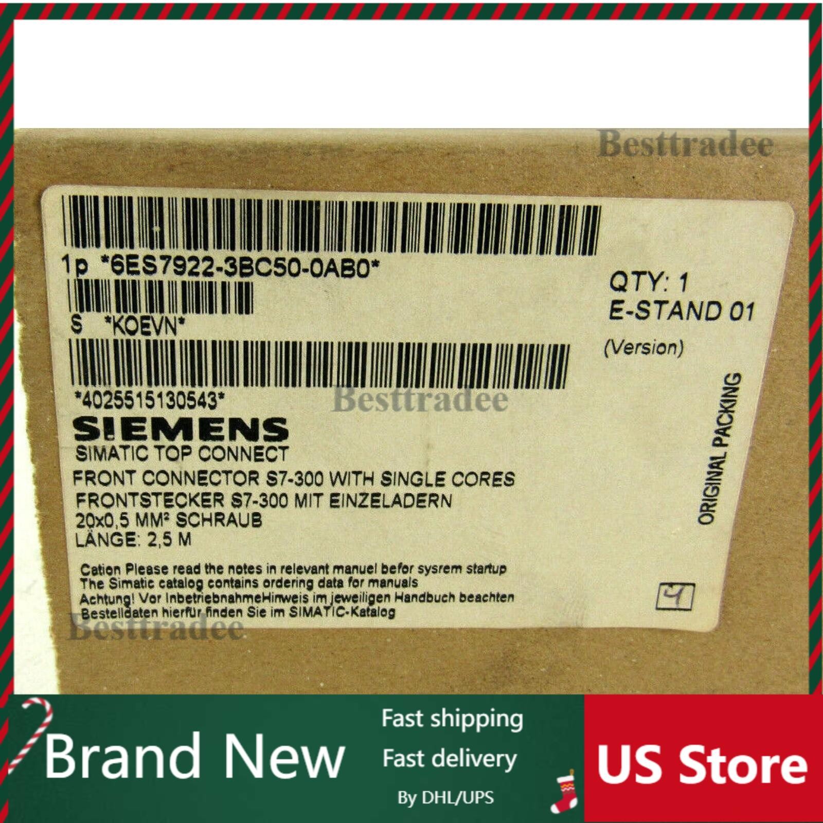 New Siemens Simatic S7 SITOP Connection 6ES7922-3BC50-0AB0 6ES79223BC500AB0