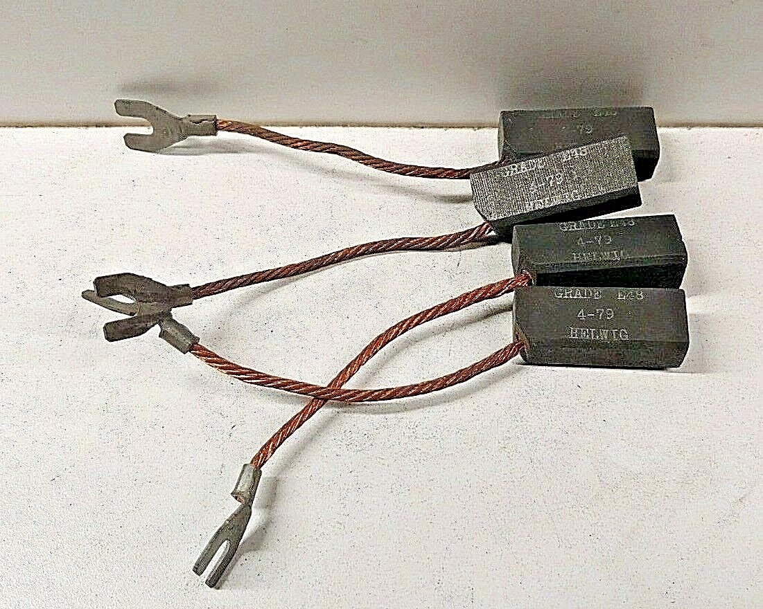 LOT OF (4) NEW OLD STOCK! HELWIG .500 X .625 X 1.50 CARBON BRUSHES 64-376221
