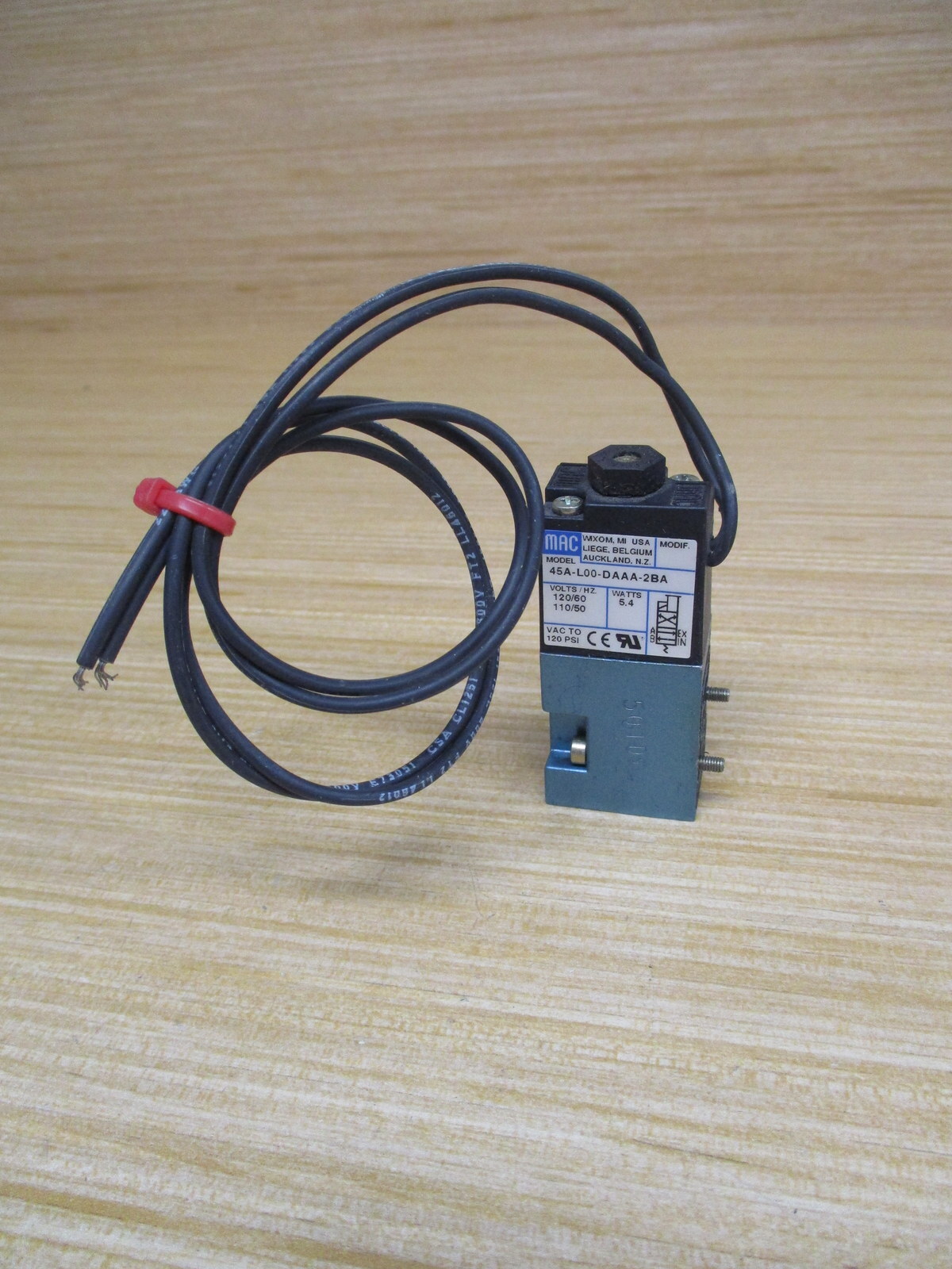 Mac Valves 45A-L00-DAAA-2BA Solenoid Valve 45AL00DAAA2BA