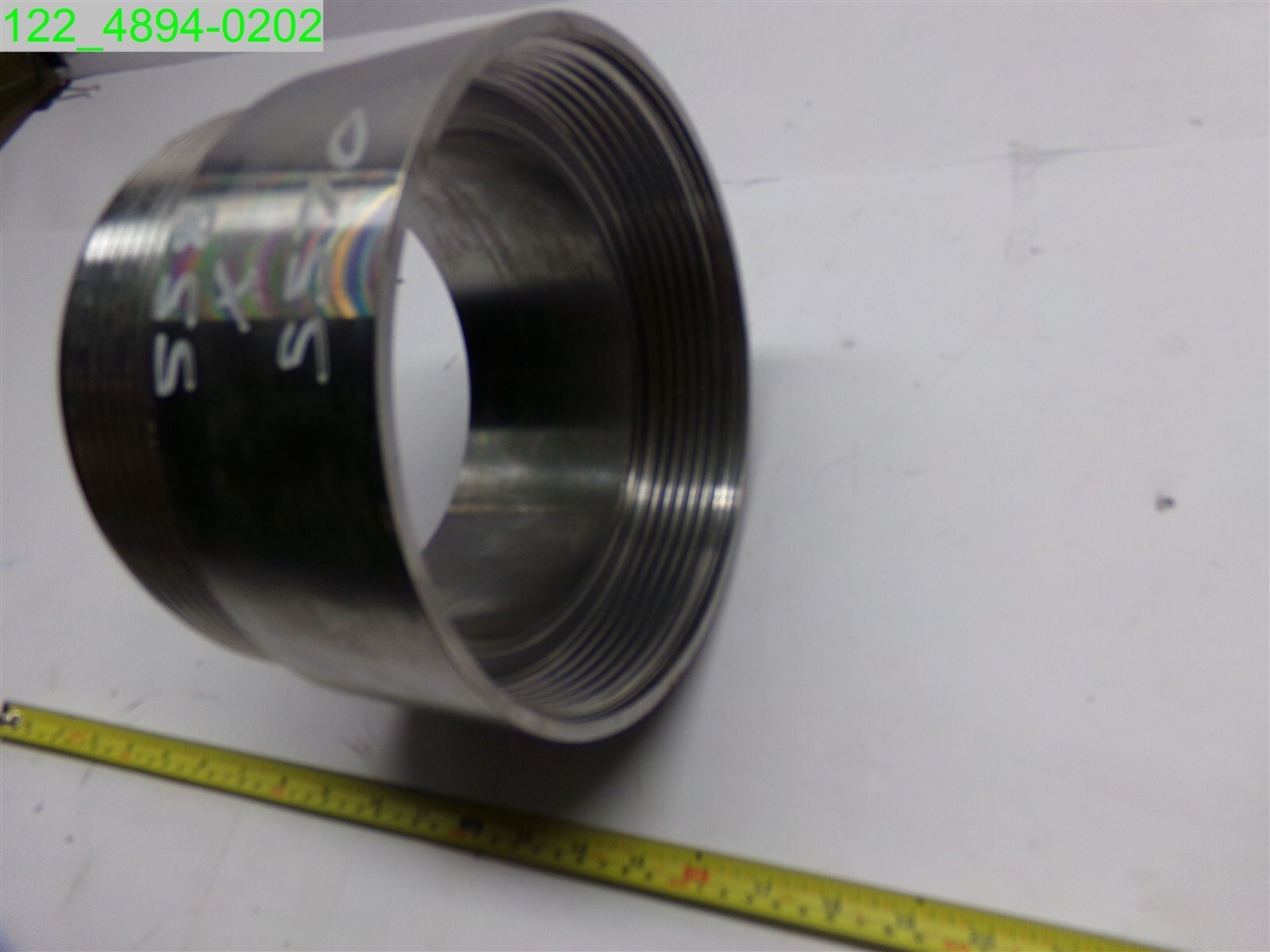 7-1/2″ ID METAL FITTING ADAPTER MALE TO FEMALE 7-1/2″ ID, 9-3/4″ OD 6″ LONG
