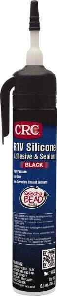 CRC 1004799 Elastic Sealant: 8 oz Tube Black RTV Silicone
