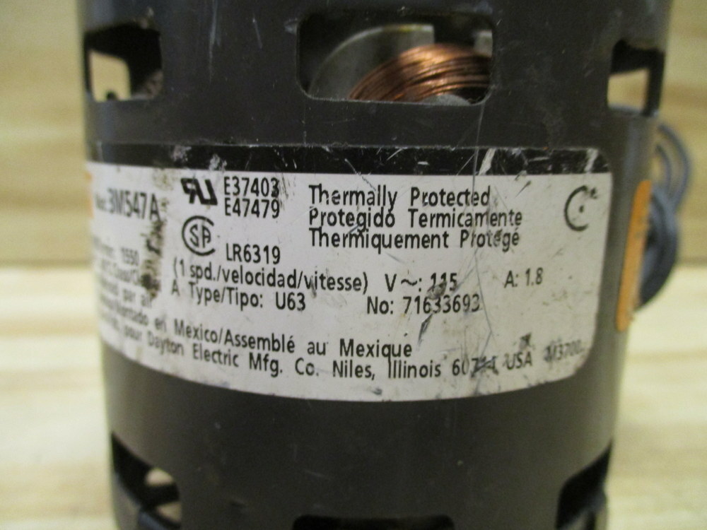 Dayton 3M547A Motor 71633693