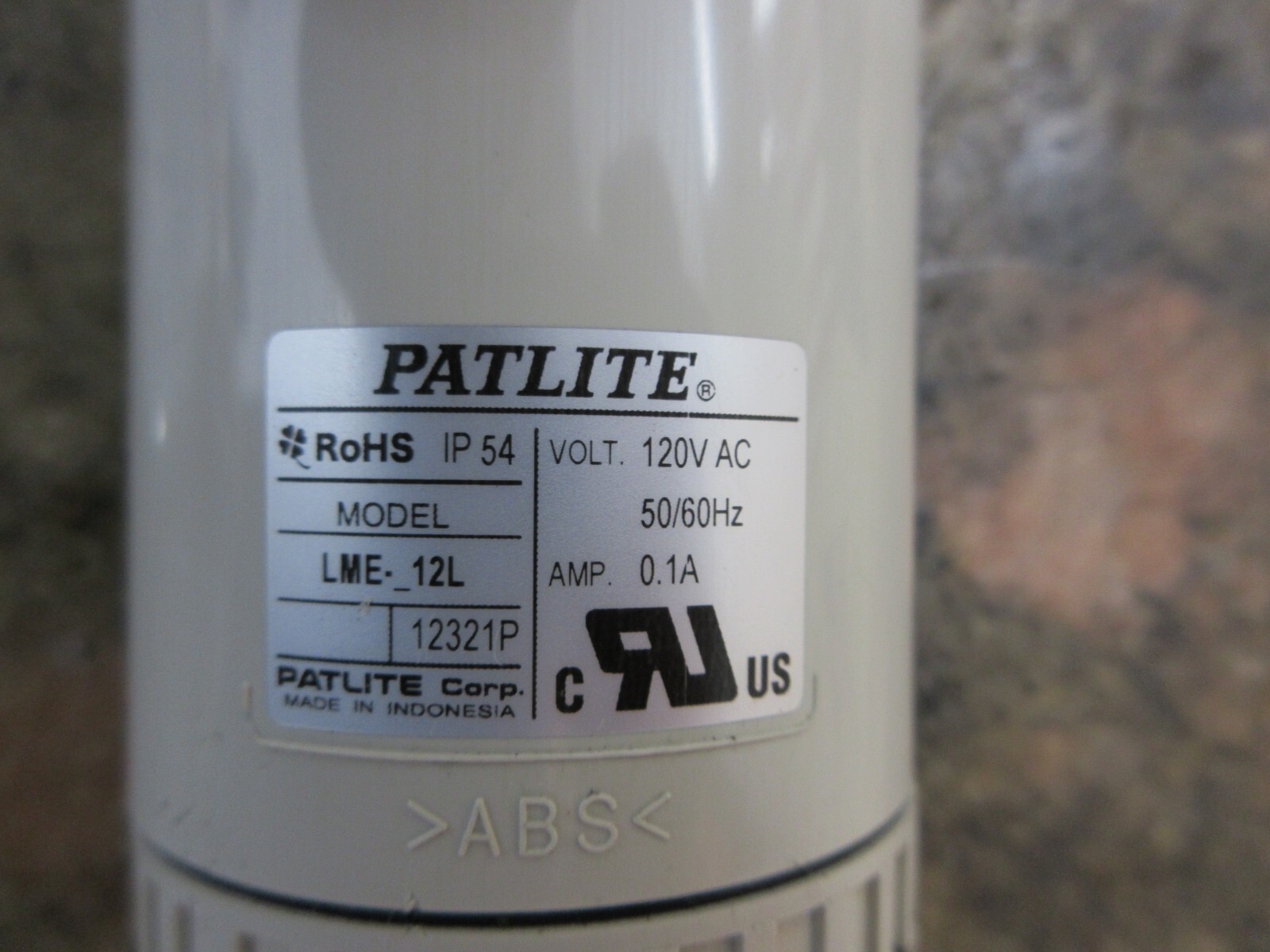 2000 FANUC ROBOCUT A-0IA PATLITE LME-12L ROHS IP 54 120V TOWER LIGHT LAMP