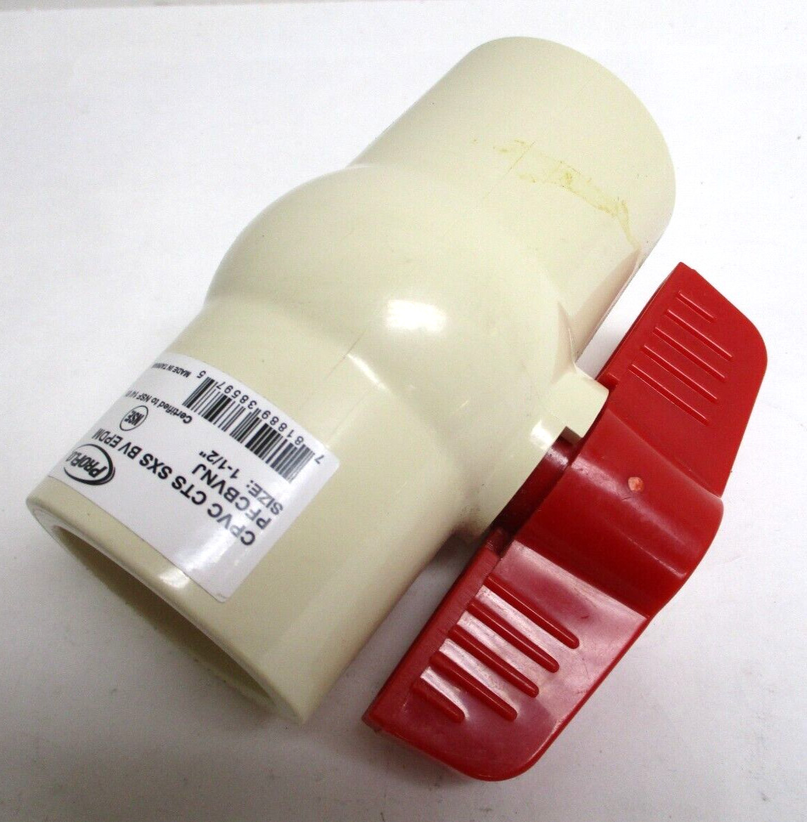 PROFLO , PFCBVNJ , 1-1/2″ SOCKET CPVC BALL VALVE , LOT OF 3 , SURPLUS