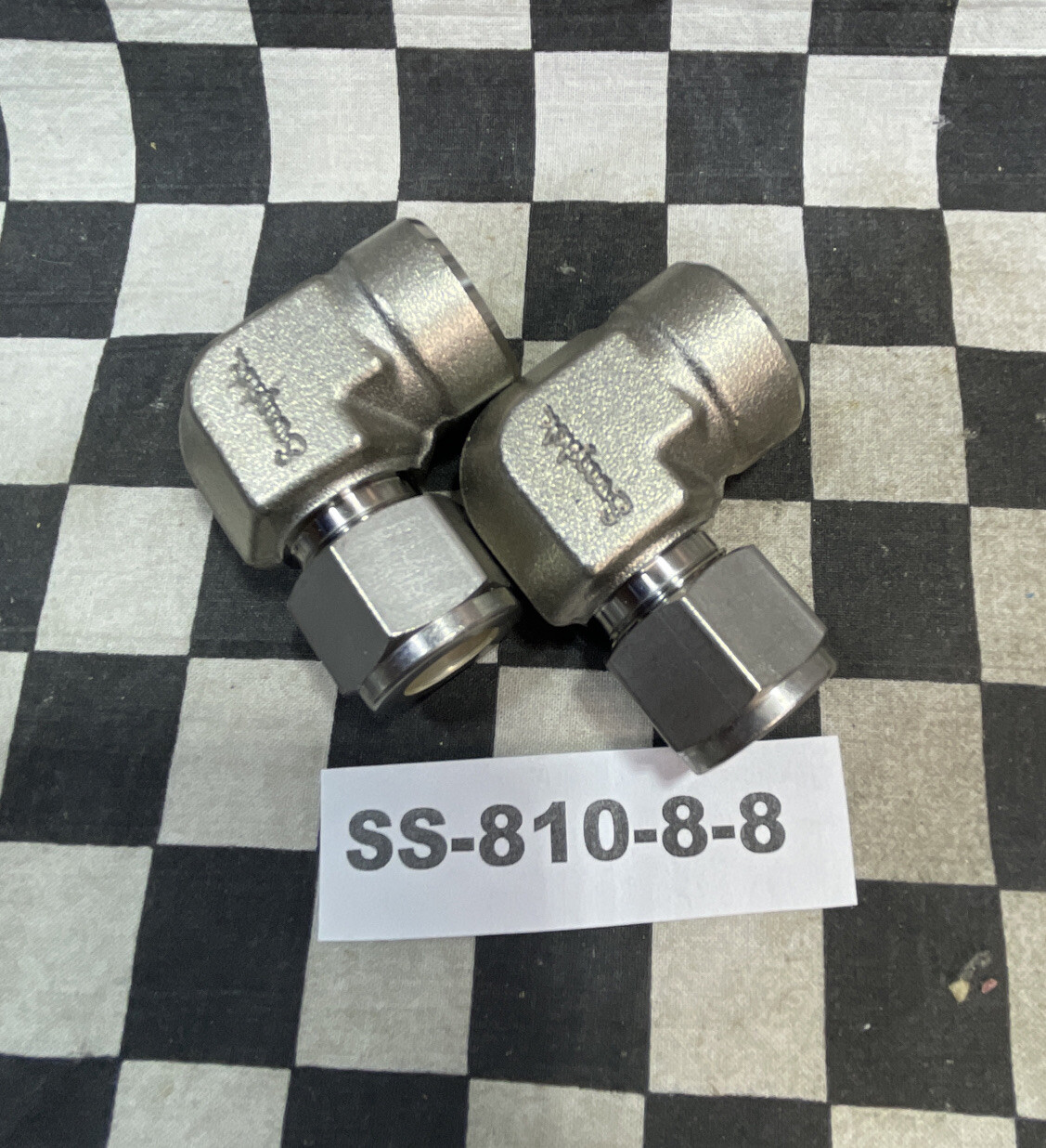 SWAGELOK SS-810-7-8, SS-810-2-6, SS-600-8-8, SS-810-8-8, LOT OF 5#125W10