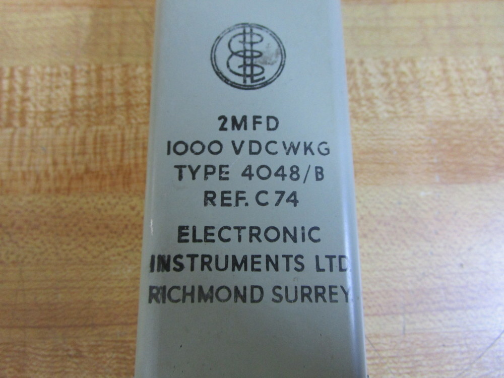 Electronic Instruments 4048/B Richmond Surrey Capacitor 2MFD C74