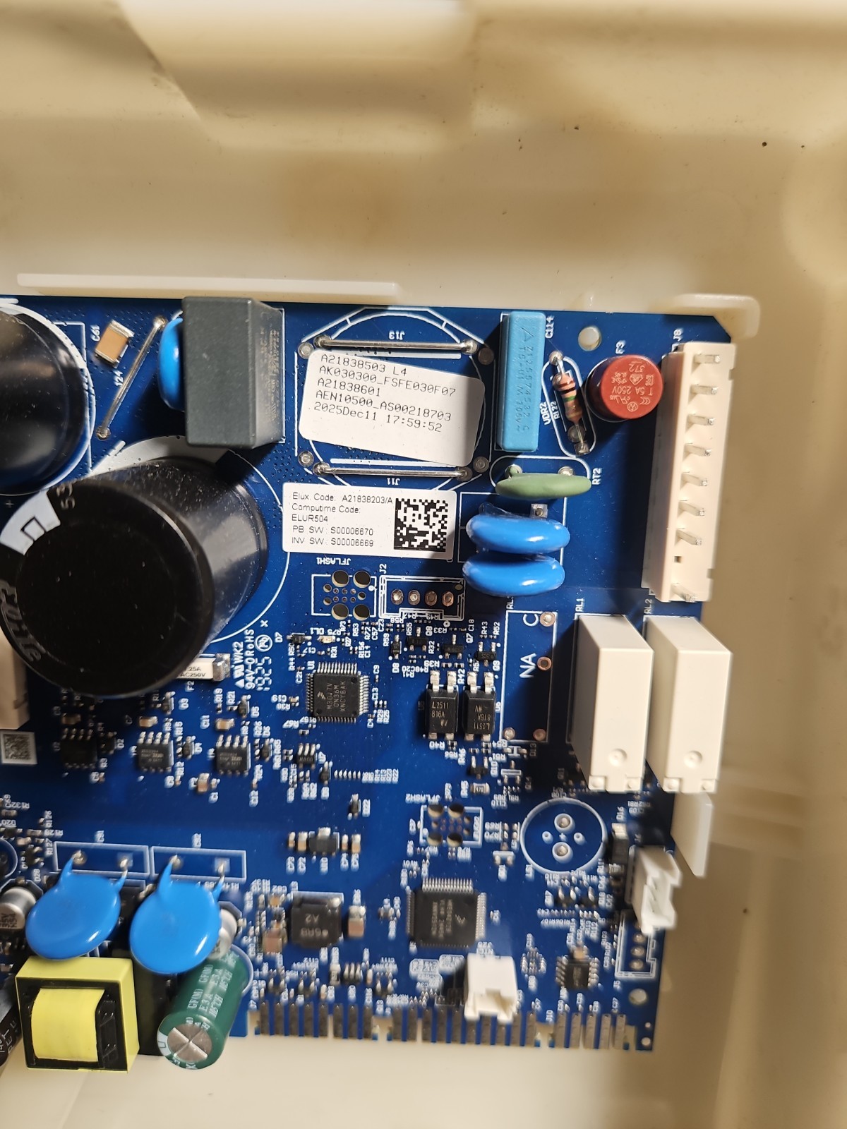 Electrolux 5304534552 Power Board Main Control W/Housing