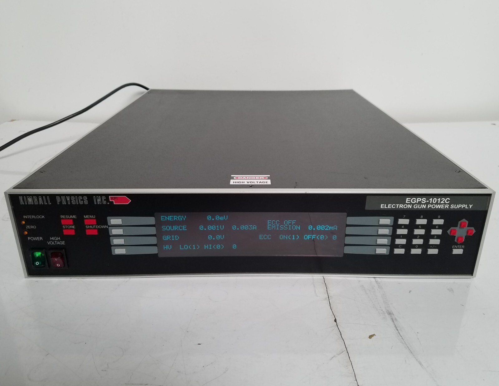 KPI Kimball Physics EGPS-101C UHV Low Energy Electron Gun Power Supply