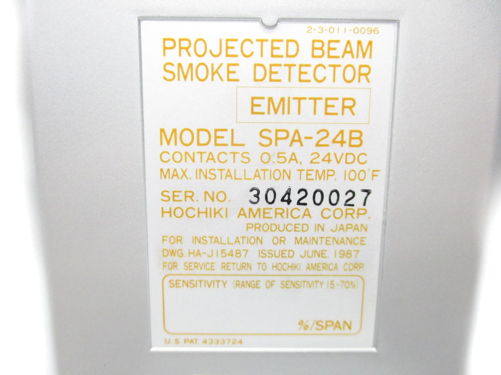 HOCHIKI SPA-24B-EMITTER NSNP