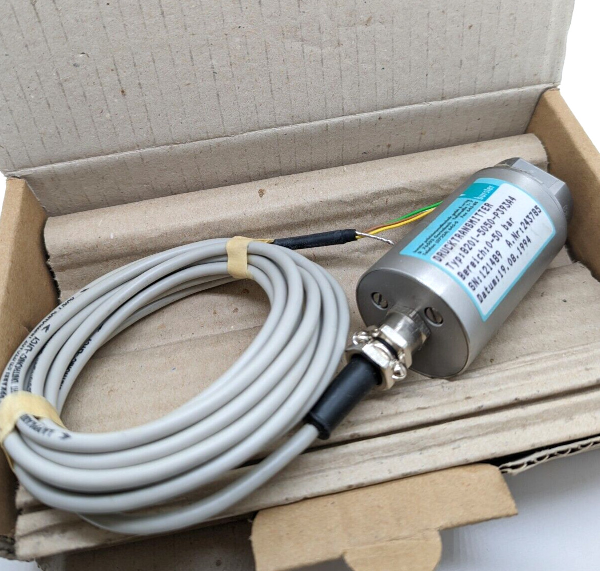 Burster 8201-5050-P393A4 pressure transmitter new original packaging