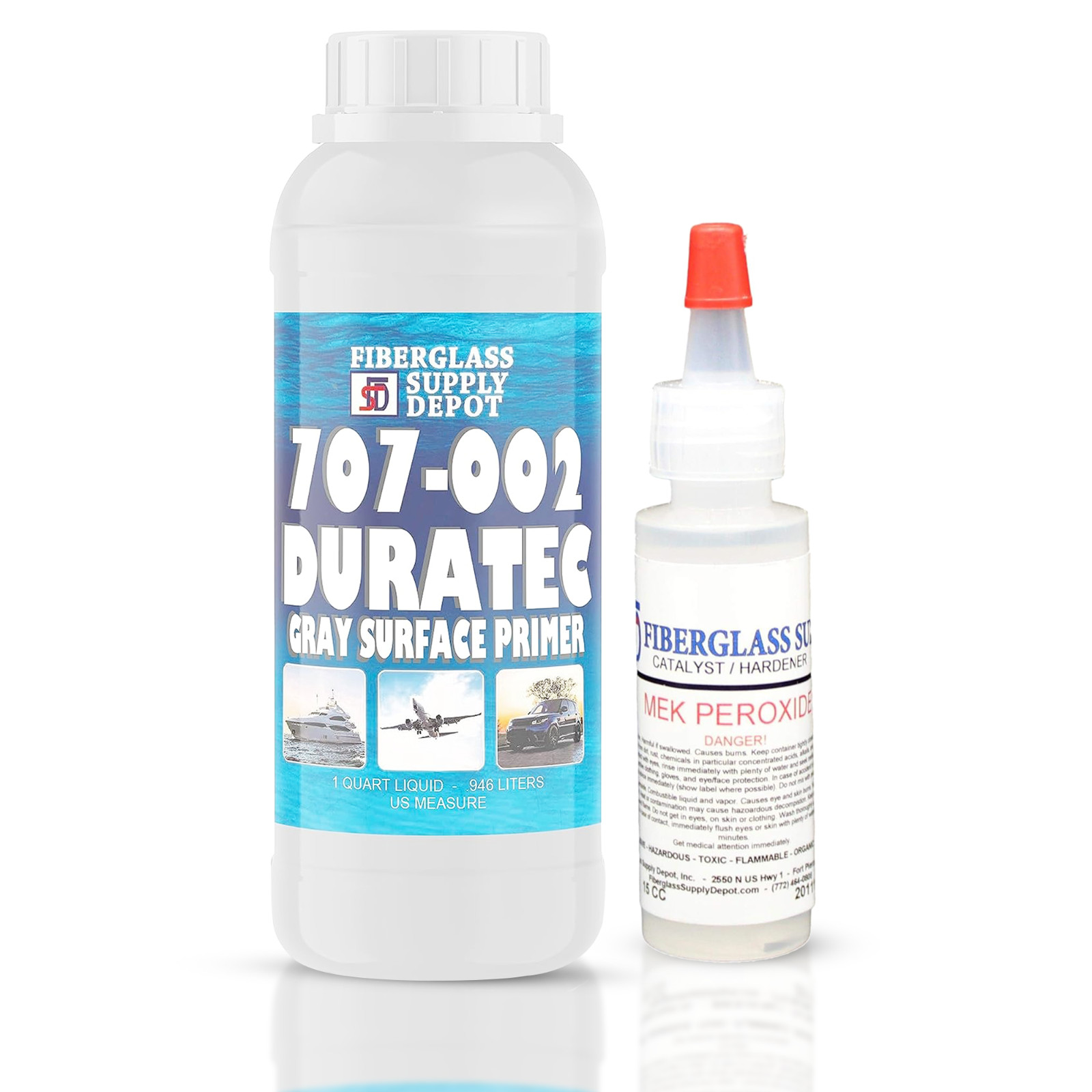 707-002 Duratec Surface Primer Grey with 15cc Hardener- 1 Quart