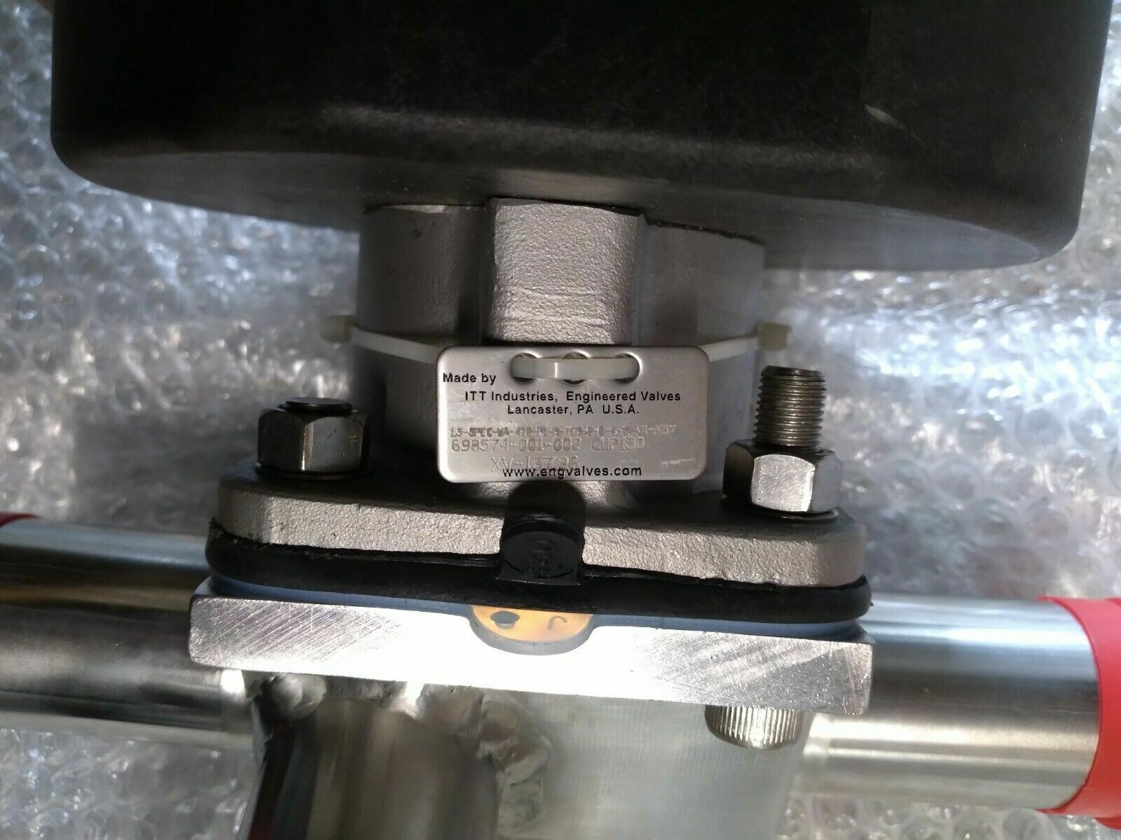 ITT PureFlo 1.5 Inch Dual T Diaphragm Valve SS CWP150 A217 5PCC W4 Industrial