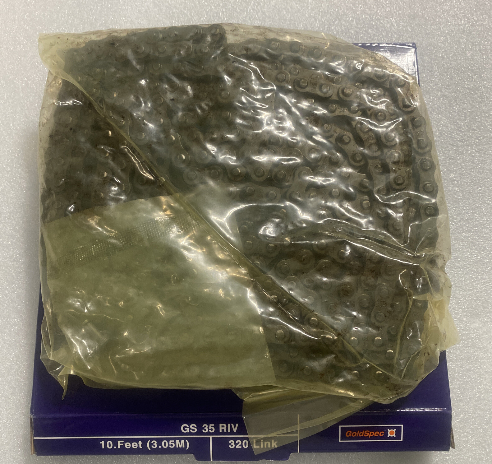Goldspec GS 35 RIV Roller Chain GS 35 3/8″ Pitch ANSI 10 Feet. Free US Priority