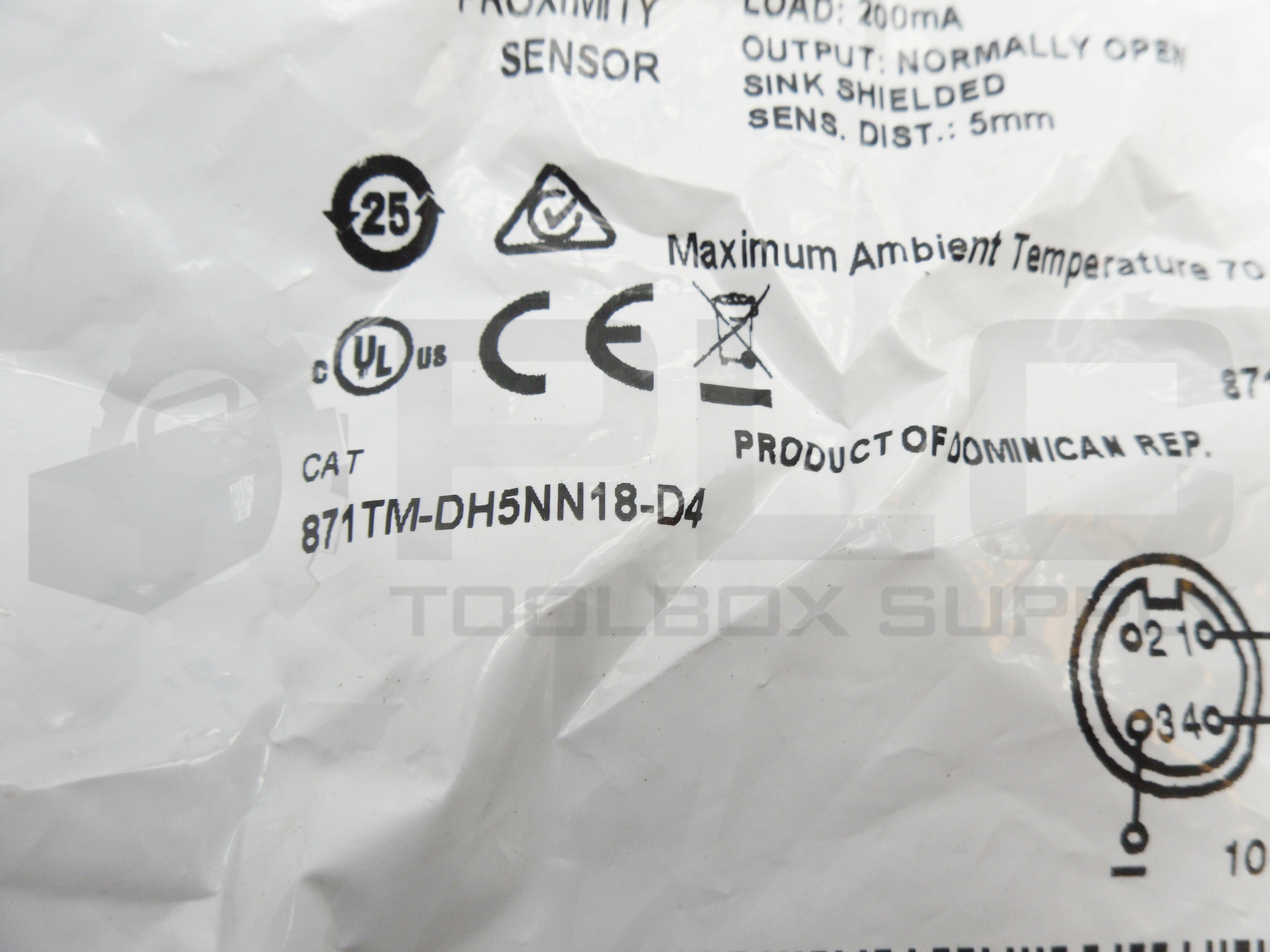 SEALED NEW ALLEN BRADLEY 871TM-DH5NN18-D4 /A INDUCTIVE PROXMITY SENSOR 10-30VDC