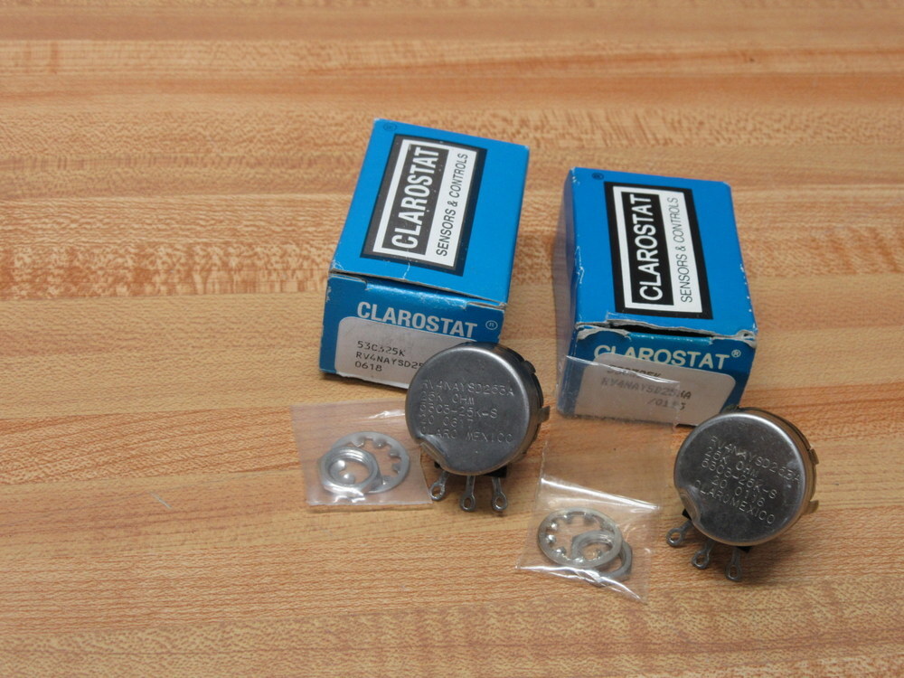 Clarostat RV4NAYSD253A Potentiometer 53C325K 25K Ohms
