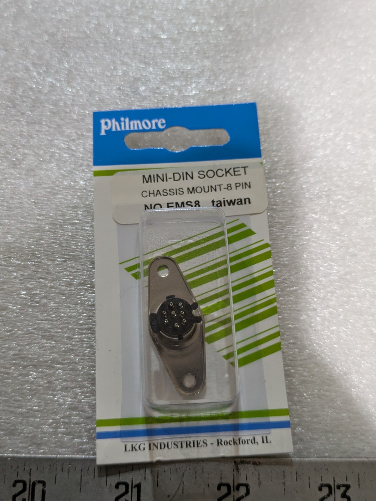 LKG Industries Philmore EMS8 8-Pin Mini-DIN Female Chassis Mount Socket 2/order