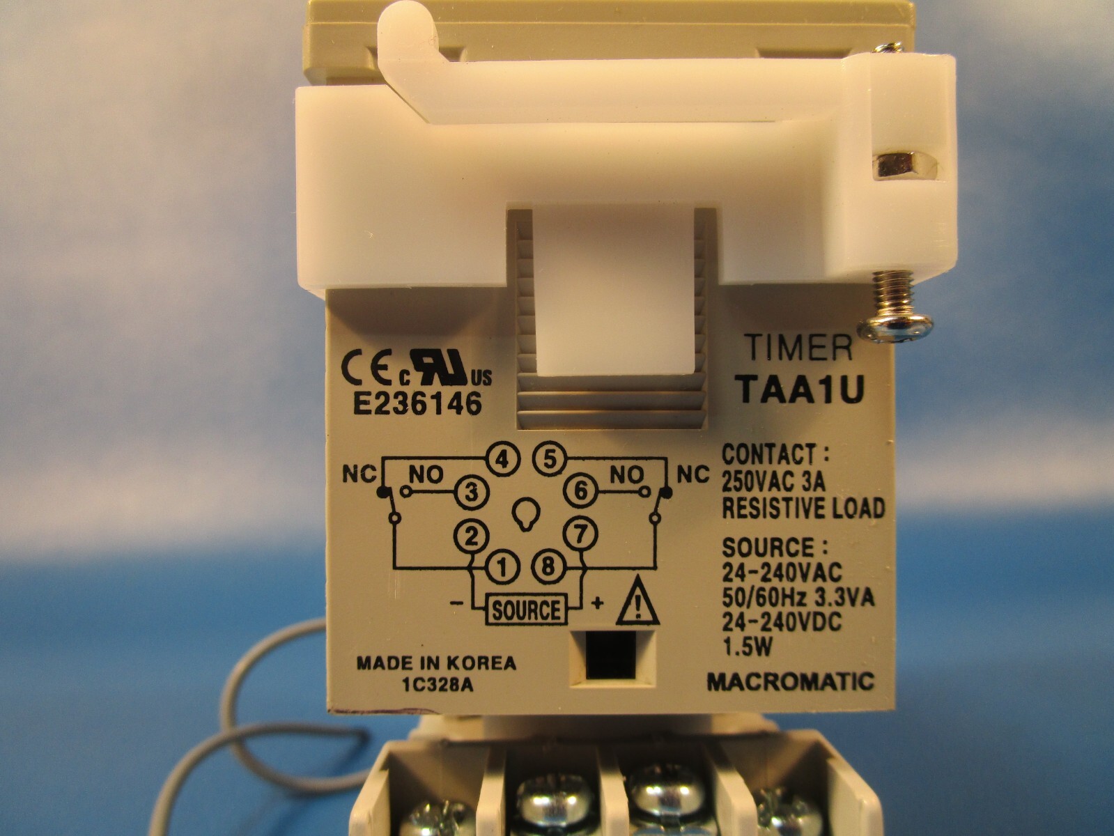 USED MACROMATIC TAA1U, TIMER. TIME DELAY RELAY; Function: MULTI-FUNCTION; Timing
