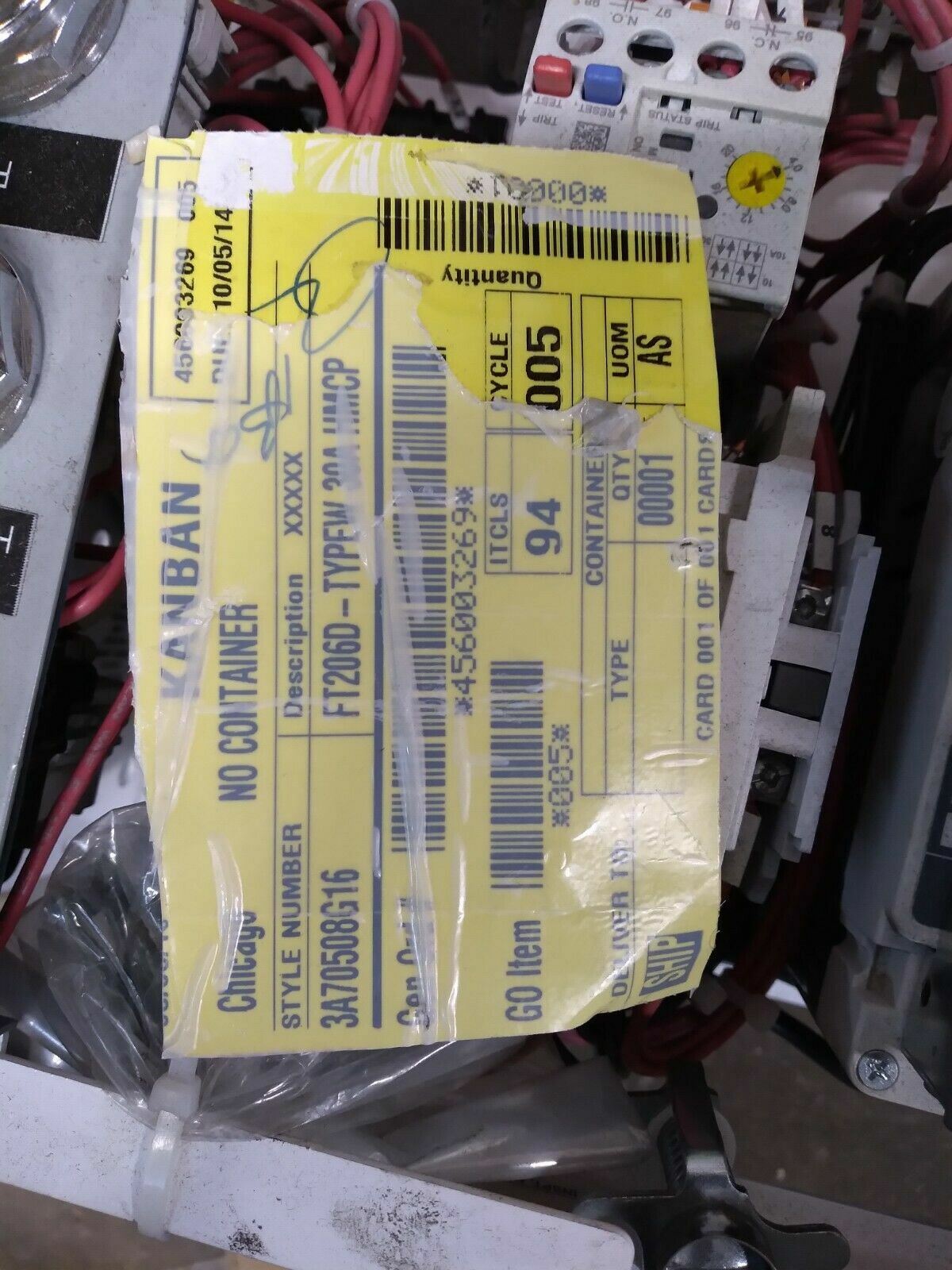 EATON CUTLER HAMMER FT206D AN19DN0 30A HMCP 3A70508G16 MOTOR CONTROL CENTRE UNIT