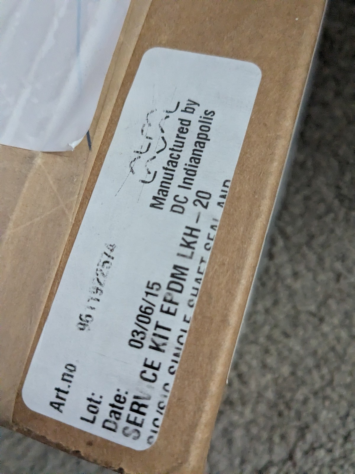 NIB Alfa Laval 9611922357 Service Kit EPDM LKH-20 Ultra Pure Single Shaft NEW