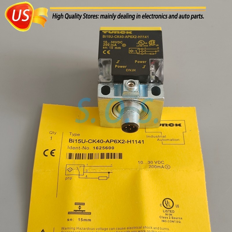 New Proximity Sensor Switch For Turck Bi15U-CK40-AP6X2-H1141 10-30VDC 200mA 15mm