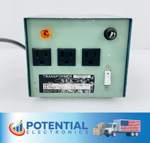 SUGANO ELECTRIC LAB 1500AU Transformer 110V – 120V TO 100V 15A FREE SHIPPING 🚚