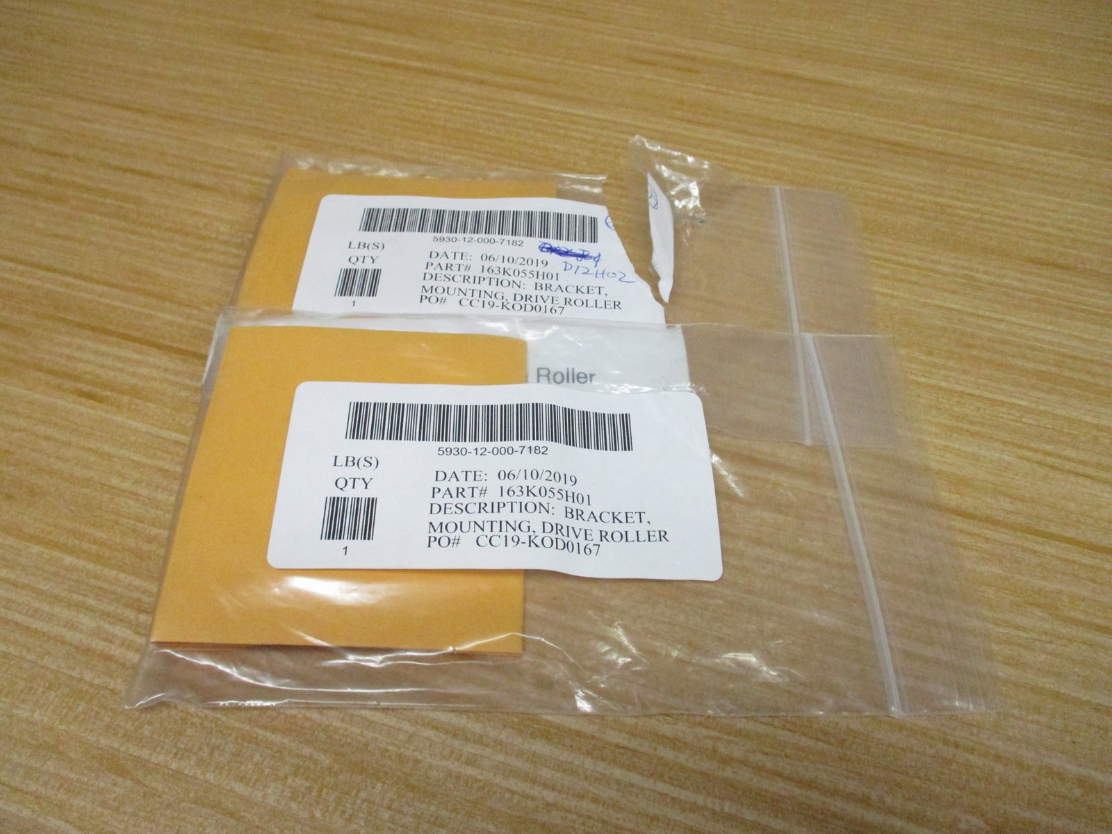 Part 163K055H01 Drive Roller Mounting Bracket (Pack of 2)