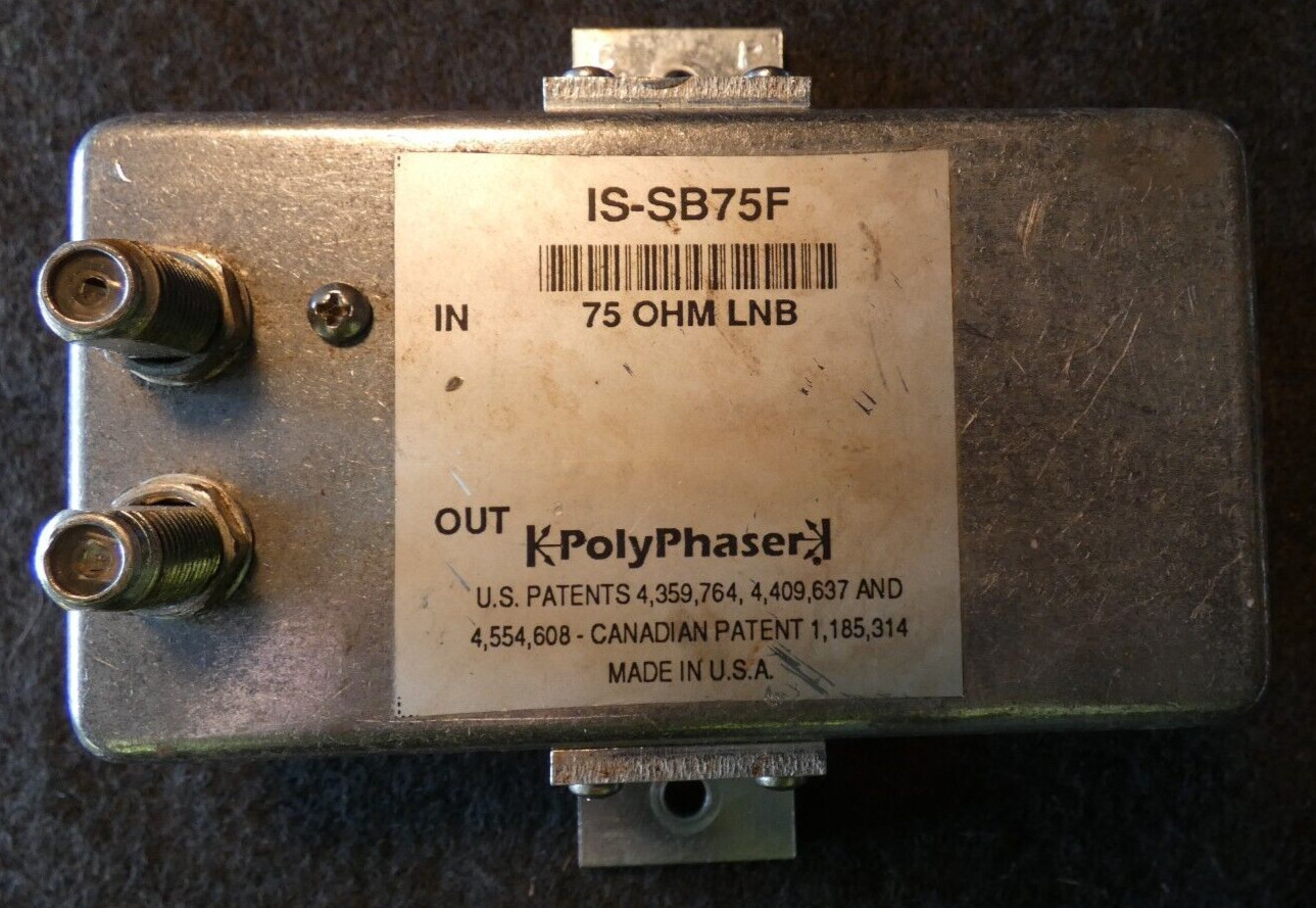 Used PolyPhaser IS-SB75F 50 Ohm LNB