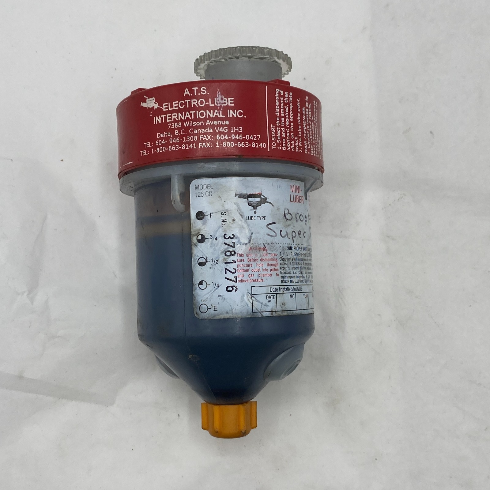 ATS Electro-Lube Mini Luber 125 CC