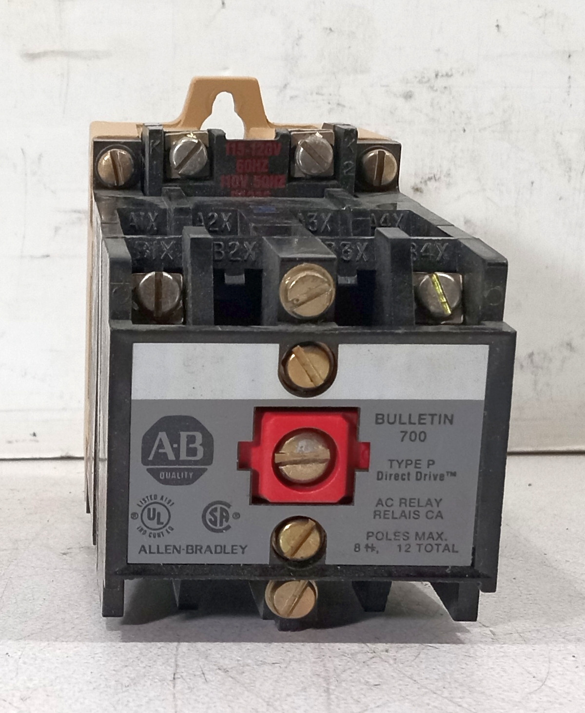 1 USED AB 700-P400A1 STANDARD CONTACT RELAY W/700-PB20 ***MAKE OFFER***